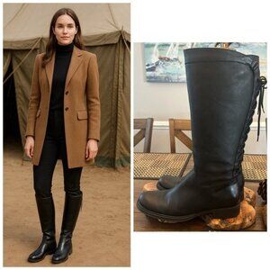 Vintage Soft Leather Black Equestrian Riding Boots Women’s Size 40 / US 10